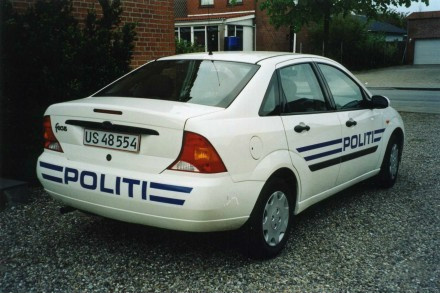 Ford Scorpio Politi Secured Car Denmark 1998 Polizei Cars 1:43 Decal Abziehbild
